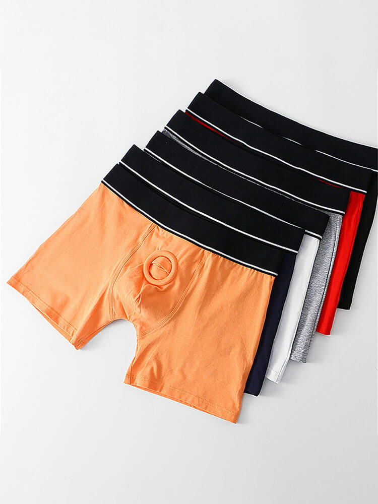 Men's Gun Bullet Separation Silicone Ring Trunks