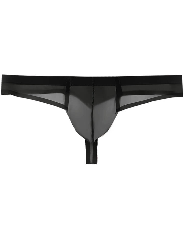 Men's Sexy Transparent Elastic Low Rise Thong
