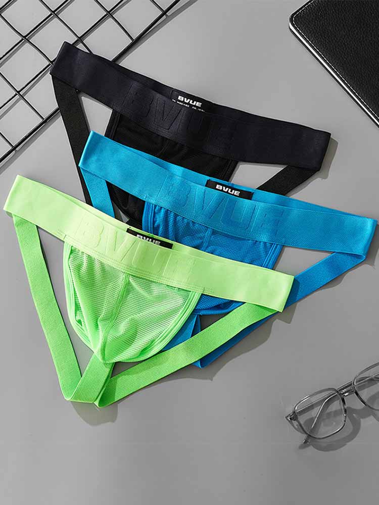 Men's Sexy U-Convex Mesh Cutout Jockstrap