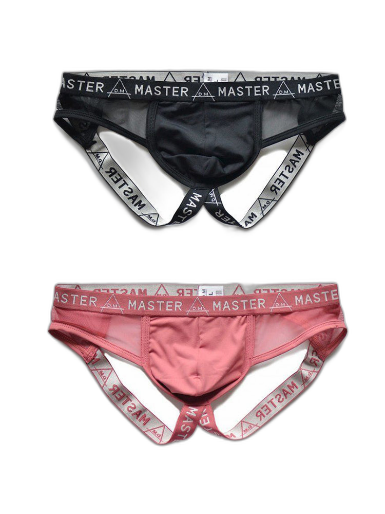 2 Pack Men's Low-Rise Sexy Double Strap Jockstrap