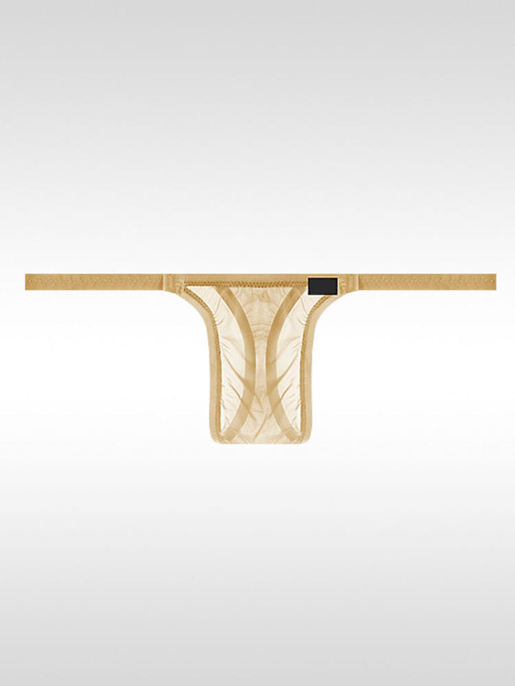 Men's Low-Rise Ultra-Thin Sheer Thong