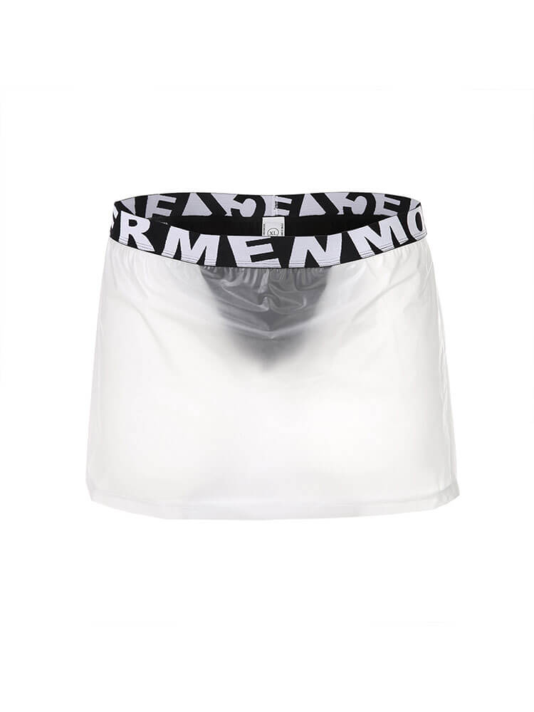 Men's Sheer Side-Opening Waterproof Skirt Briefs