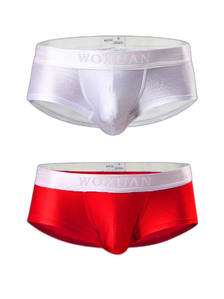 2 Pack Men's Contoured Pouch Sexy Trunks