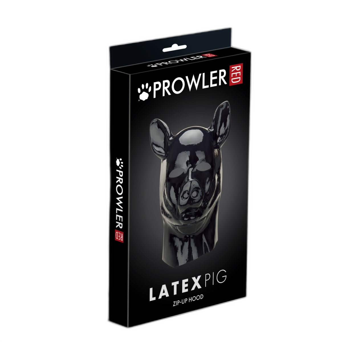 Prowler RED Latex Pig Hood Black