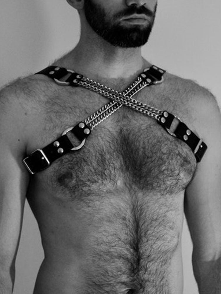 Men's Body Chain Harness - Black
