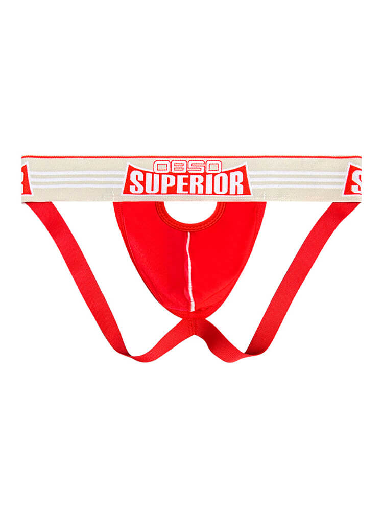 Men's Sexy Wide Belt Cheek-Exposing Cotton Thong