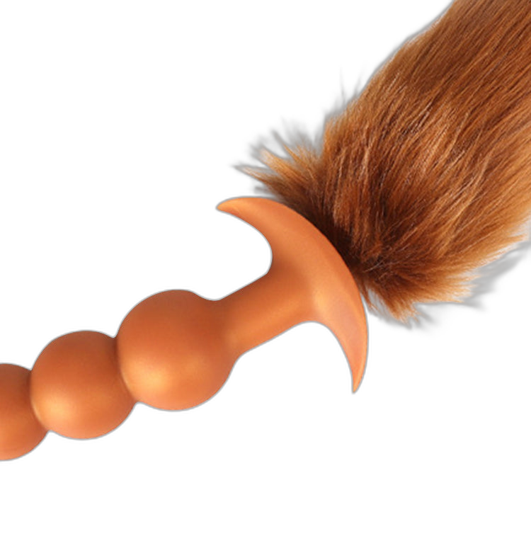Rama - Silicone Anal Beads  - 3 Anal Balls With Tail - Anal Trainer