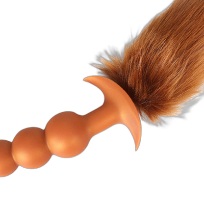 Rama - Silicone Anal Beads  - 3 Anal Balls With Tail - Anal Trainer