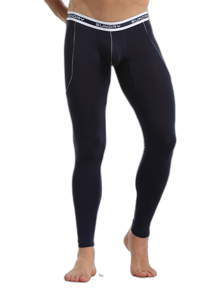 Men's Warm Pants Thin Fleece Casual Thermal Pants
