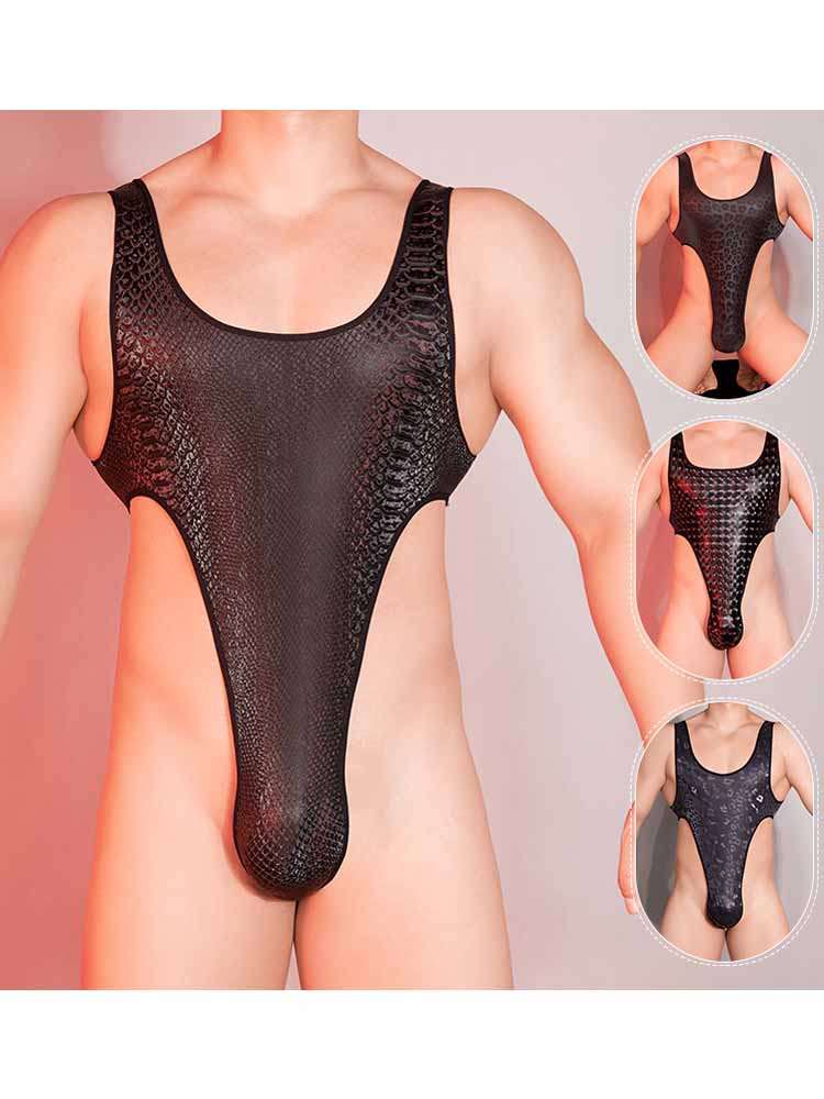Men's Sexy High Fork Bodysuit