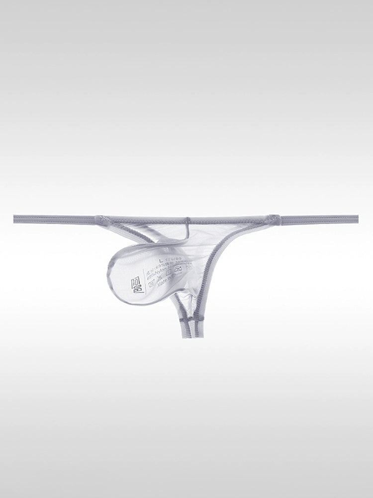 Men's Sexy Thin Ice Silk Low-waist Thong