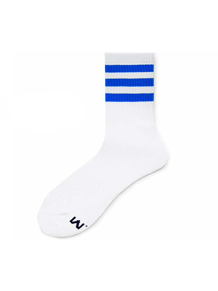 Rainbow Striped Sports Cotton Socks
