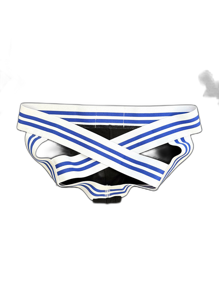 2 Pack Men's Sexy Low-Rise Breathable Trendy Design Lightweight Jockstrap