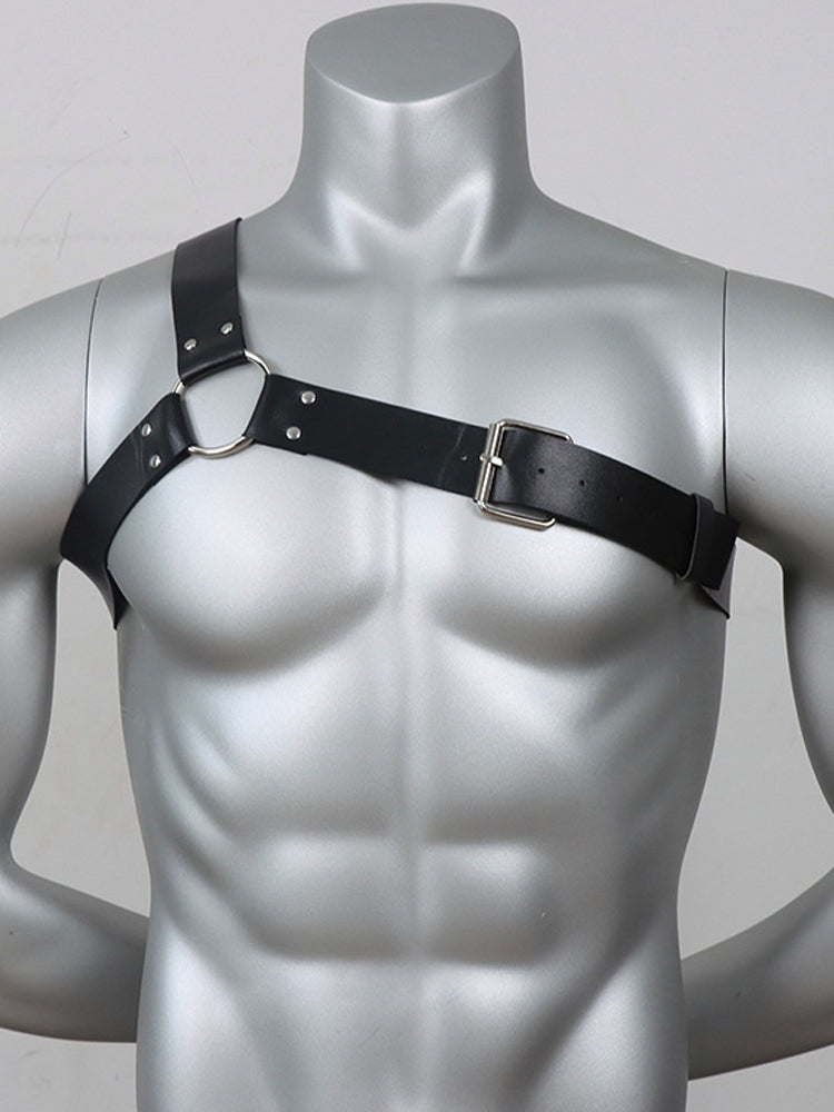 Men's Fashion Chest Strap Leather Harness