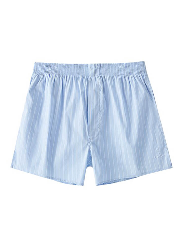 Men's Casual Side Pockets Striped Athletic Shorts