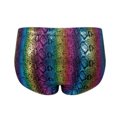 Metallic Snakeskin Bikini Brief