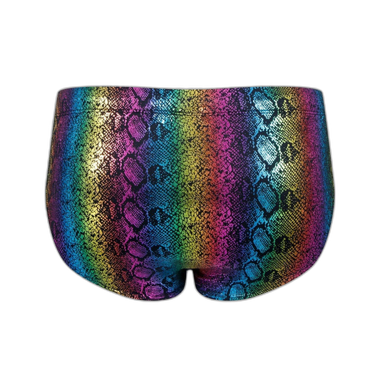 Metallic Snakeskin Bikini Brief
