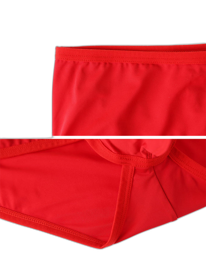 2 Pack Men's 3D Pouch Low-Rise Slim-Fit Trunks