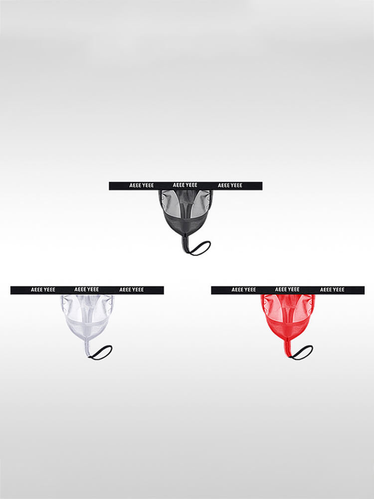 Men's Sexy Sheer Scrotal Support & Lifting Thong