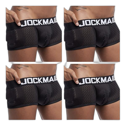 Jockmail Breathable Mesh Boxers (4 Pack)