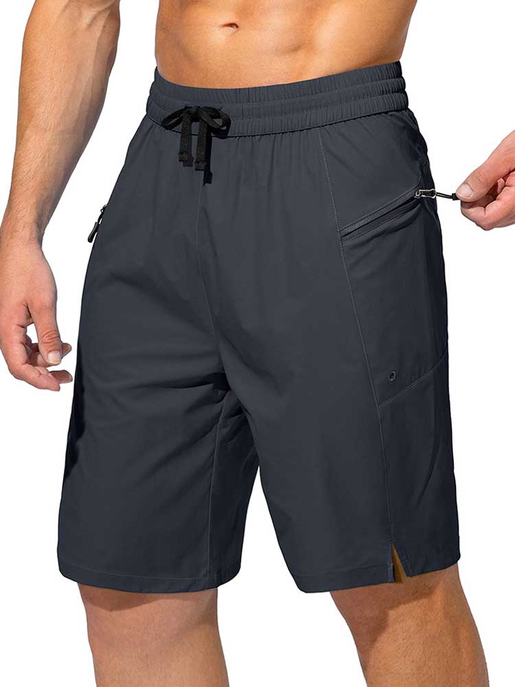 Men's Sexy Quick-Dry Solid Drawstring Beach Shorts