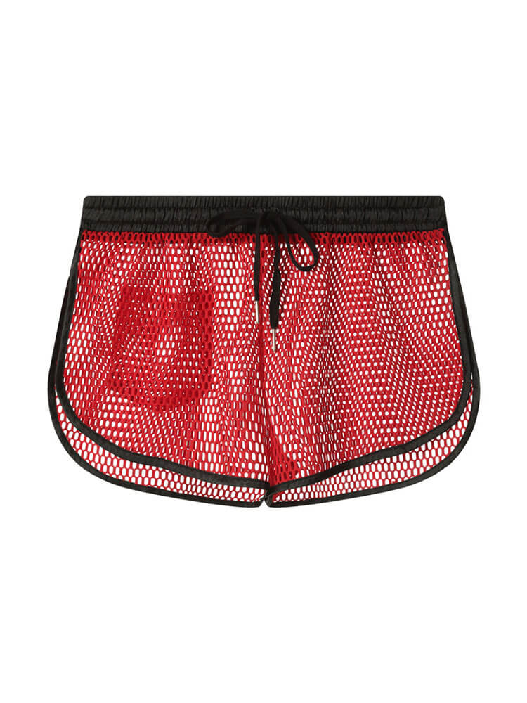 Men's Sexy Sheer Mesh Loose-Fit Home Shorts