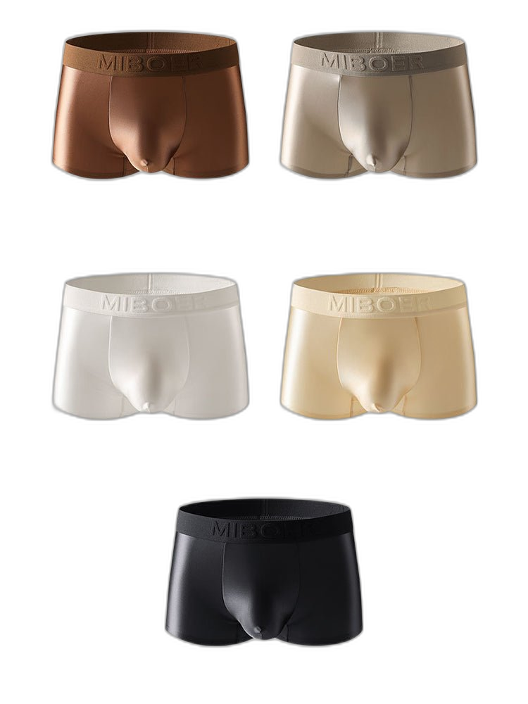 2 Pack Men's Premium Ice Silk Ultra-Soft Lightweight & Airy Trunks