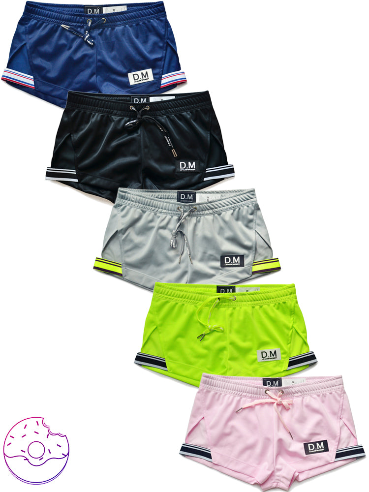 D.M Casual Low-waisted Drawstring Breathable Home Boxer Shorts