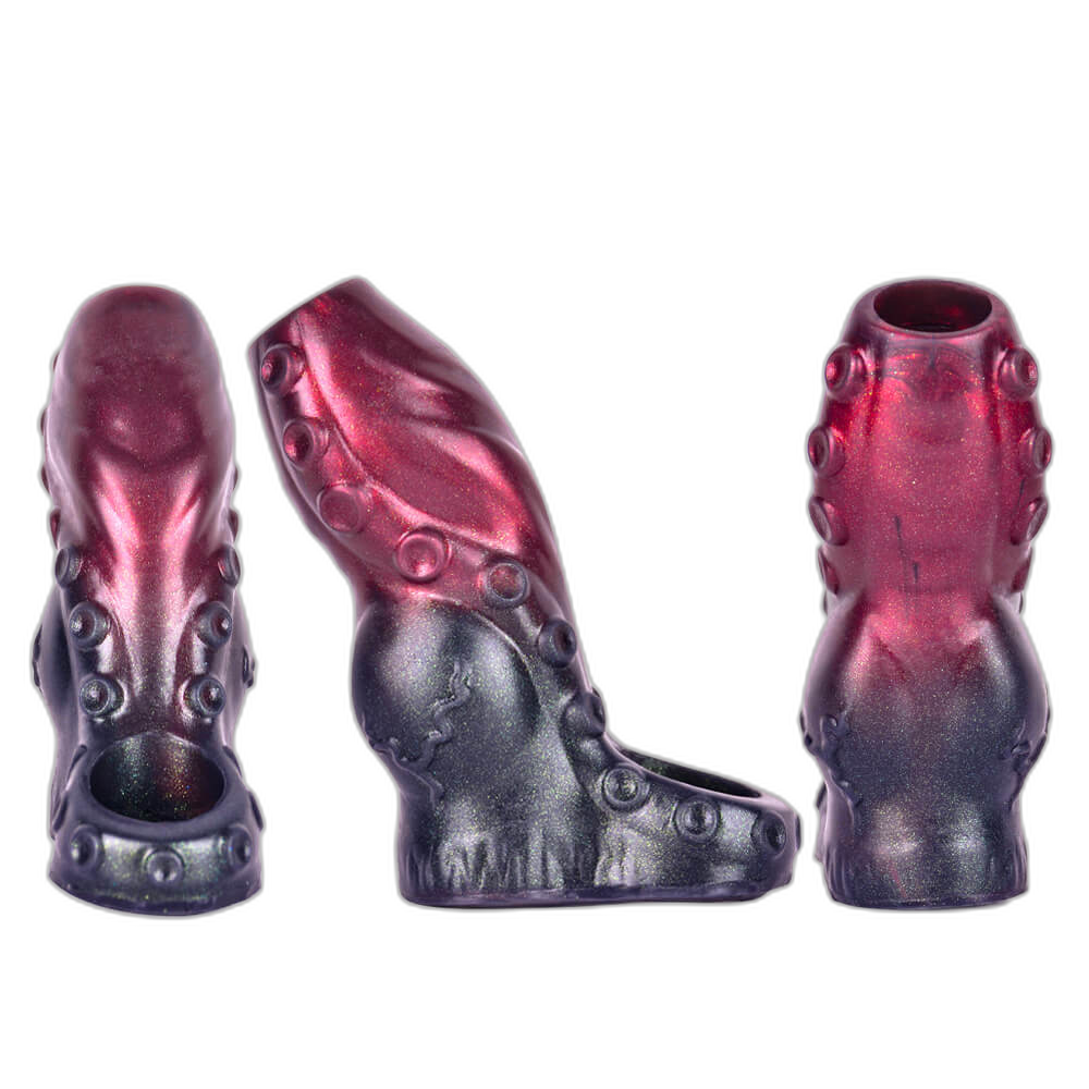 Aqua - 4-5 Inch Penis Sleeve - Hollow Cock Sleeve
