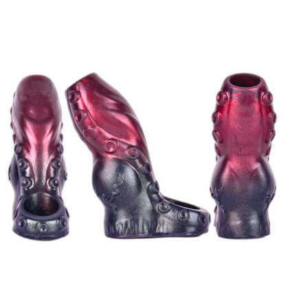 Aqua - 4-5 Inch Penis Sleeve - Hollow Cock Sleeve