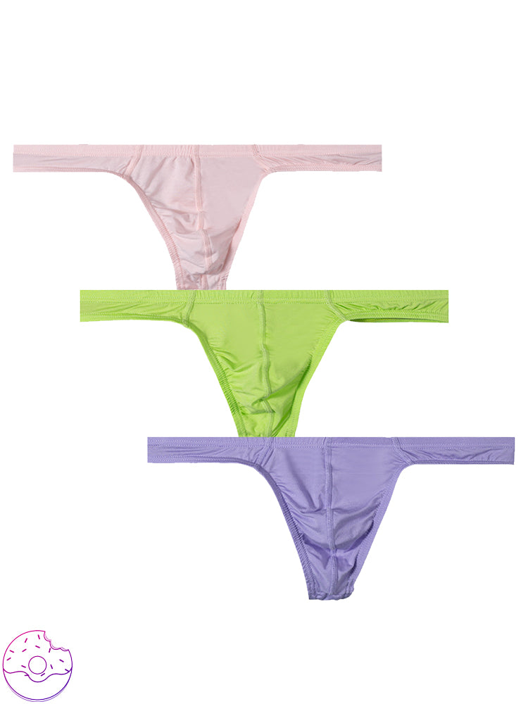 Modal Sexy Solid Low Waist Thong