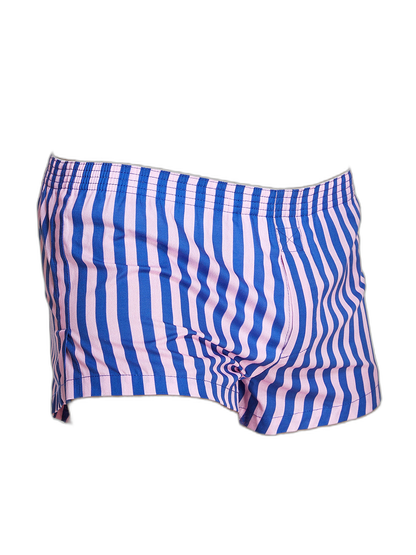 Men's Color Stripes Boxers With Fly