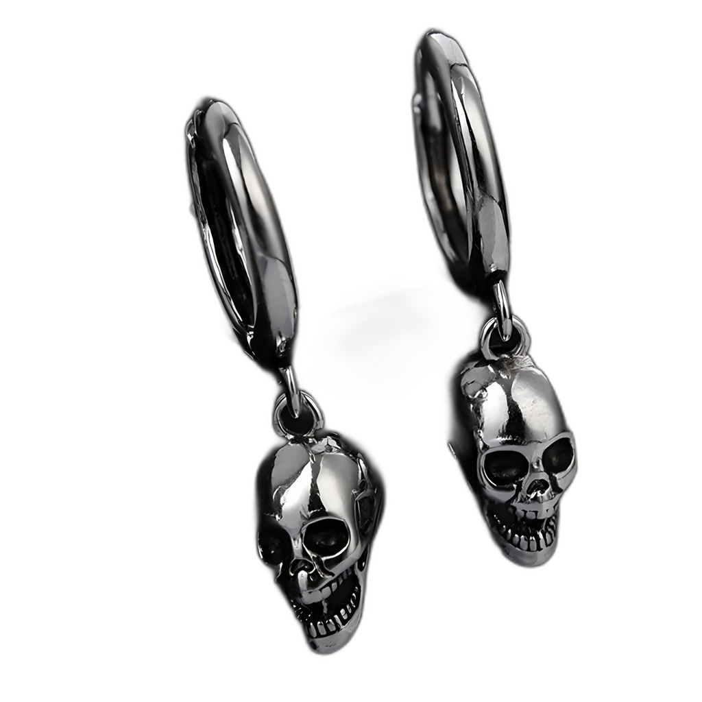 Death Hoop Earrings