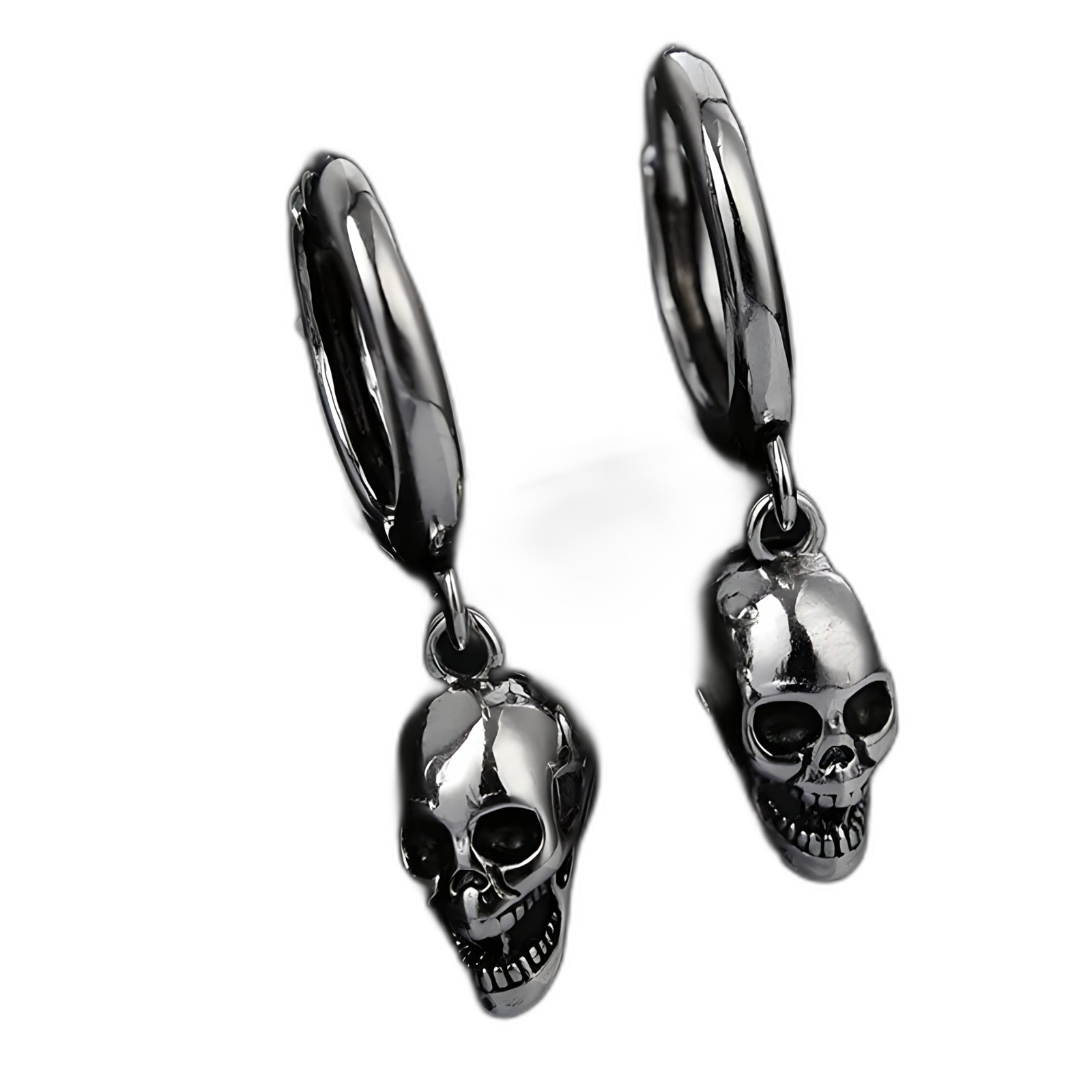 Death Hoop Earrings