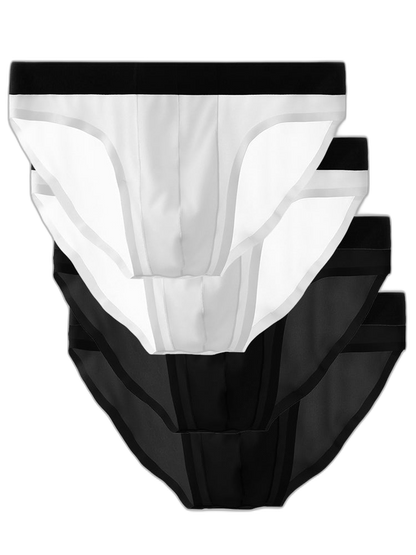 4 Pack Ice Silk Seamless Men's Briefs