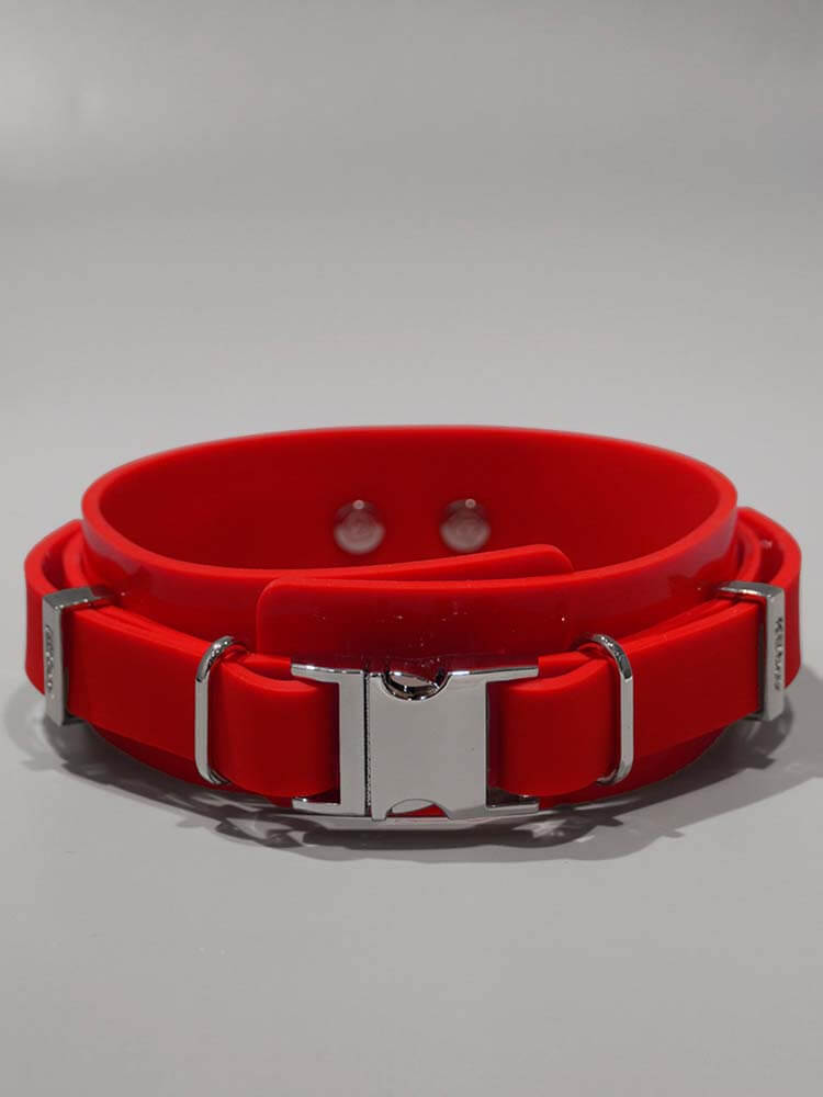 Men's 4cm Wide Snap-On Silicone Neck Collar