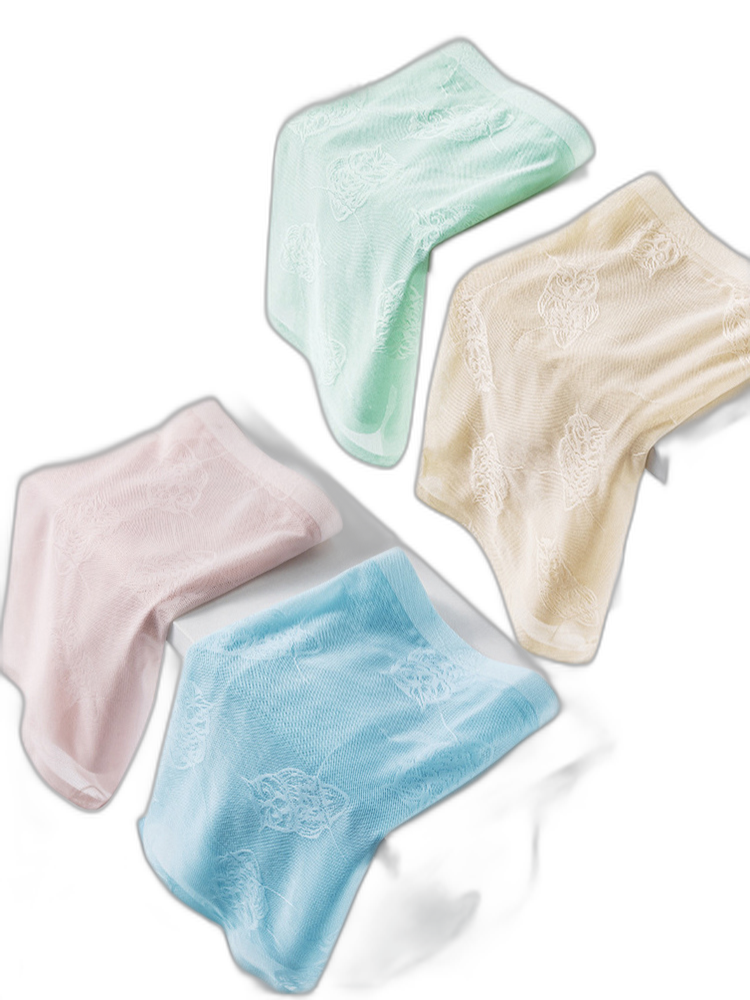 4 Pack Men's Ice Silk Antibacterial Mid-Rise Seamless Comfort Trunks
