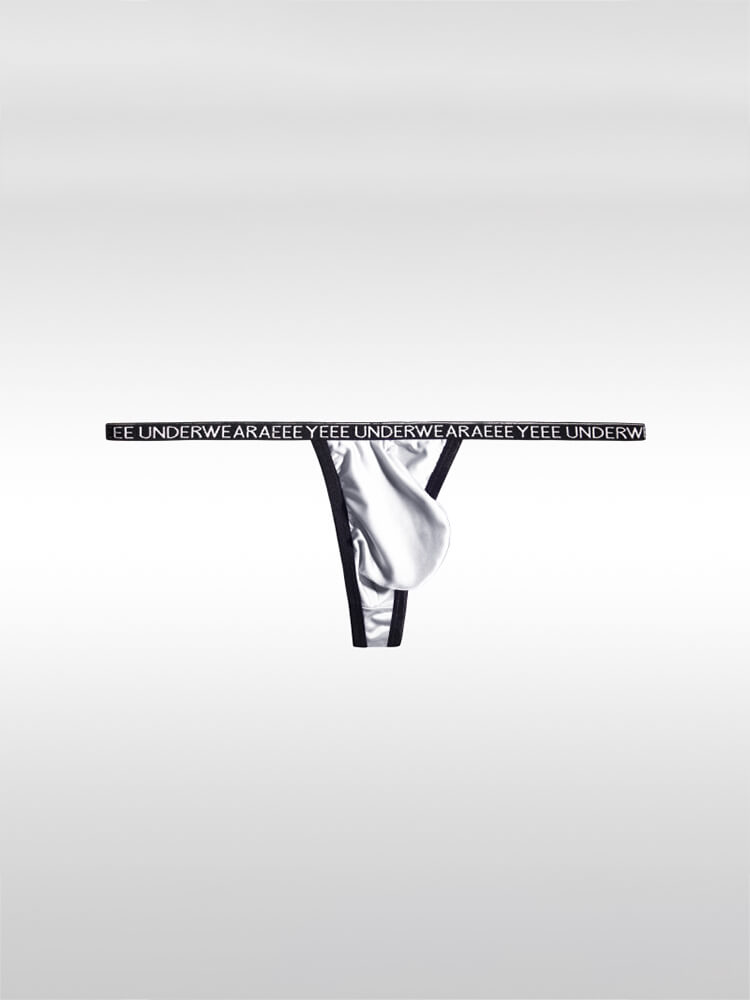 Men's Sexy Low-Waist Seamless Ice Silk Thong
