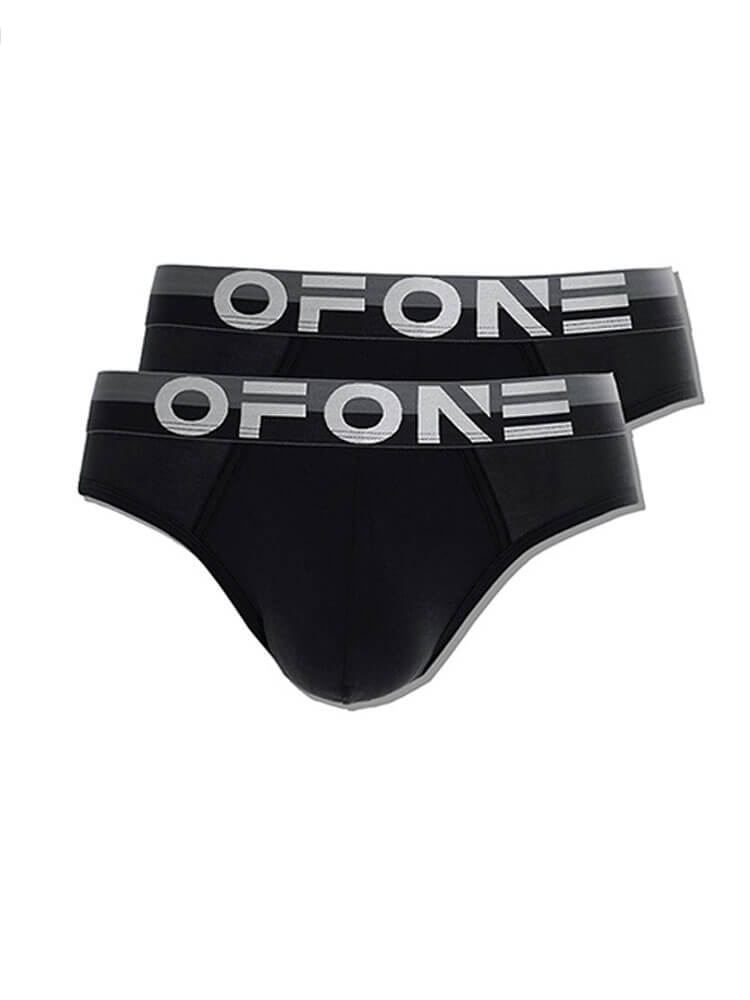 Men's Sexy Breathable Letter Print Lyocell Briefs