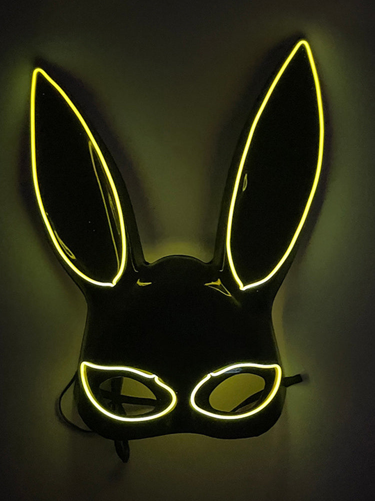 Led Half Face Bunny Mask