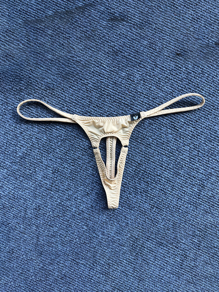 Men's Low Rise Ultra Thin Ice Silk Thongs