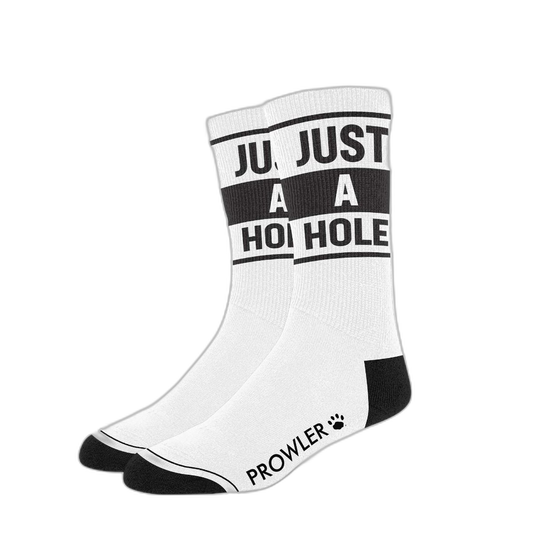 Prowler RED Just A Hole Socks Black White