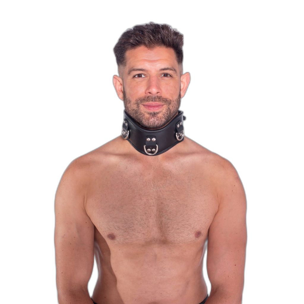 Prowler RED Leather Posture Collar Black