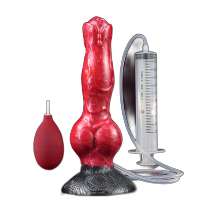 Luna - 8 Inch Squirting Dildo - Kanis Dildo - Knot Dildo
