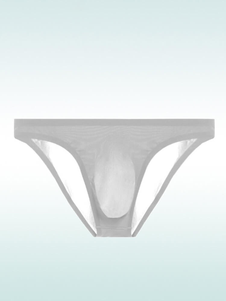 Men's Sexy Sheer Seamless Nylon Briefs