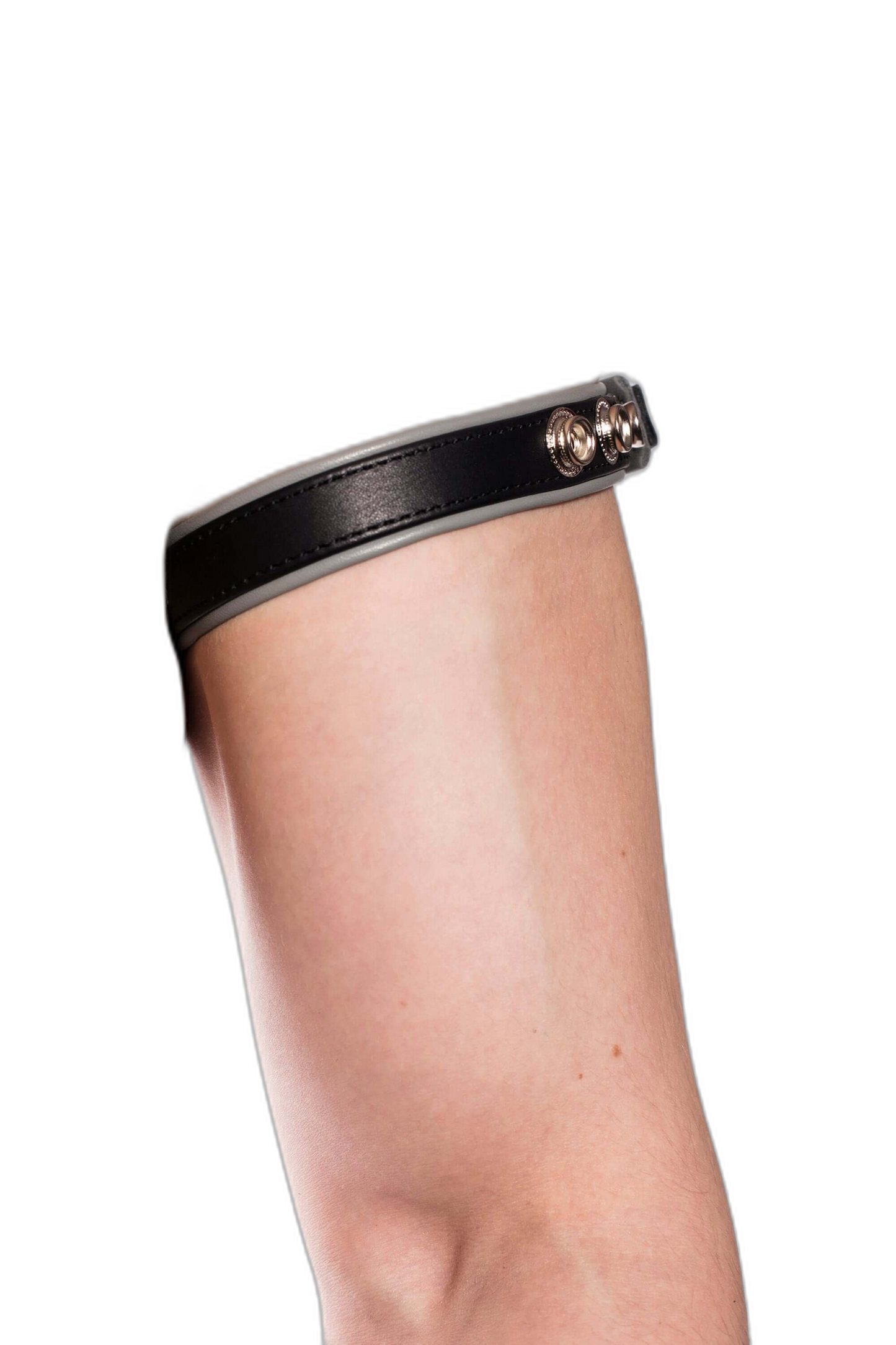 Prowler RED Leather Bicep Band Black/Grey