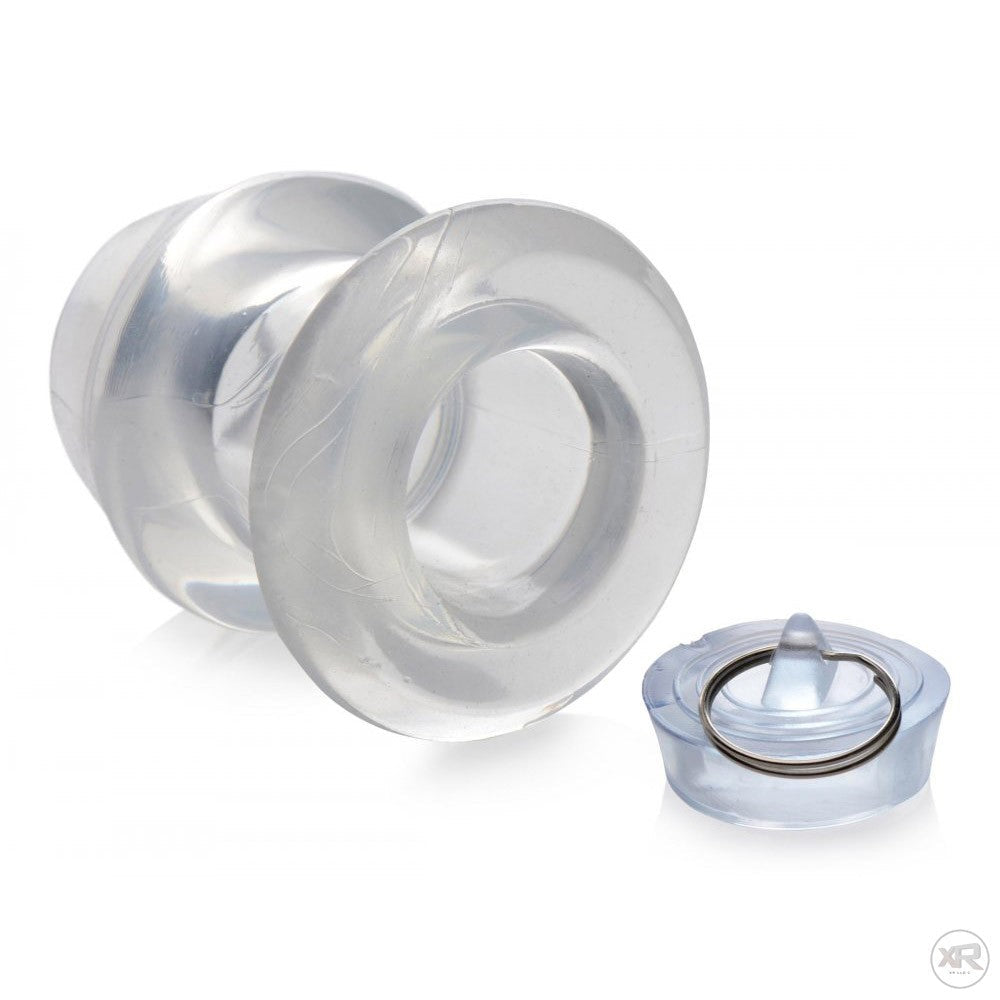 Ass Bung Clear Hollow Anal Dilator with Plug