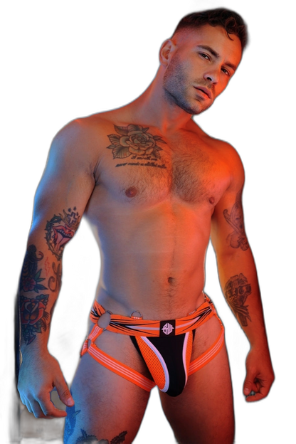 Breedwell Circuit Breaker Jockstrap Neon Orange
