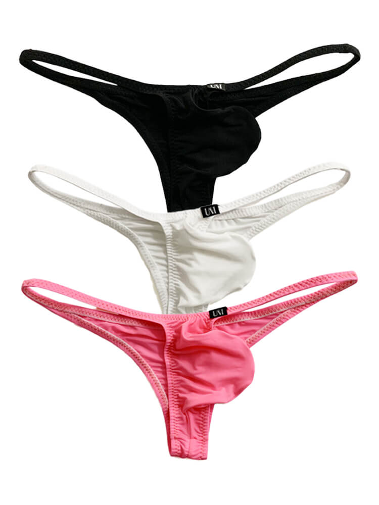 Men's Sexy Half Wrapped Hip Thin Strap Briefs