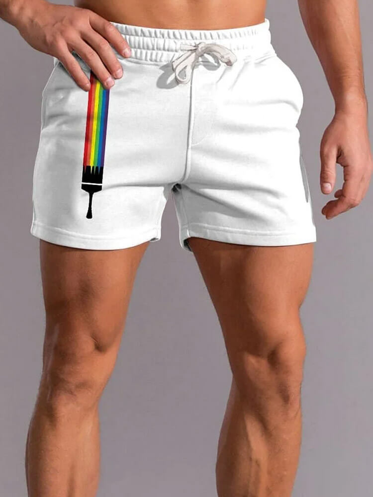 Men's Rainbow LGBT Casual Shorts